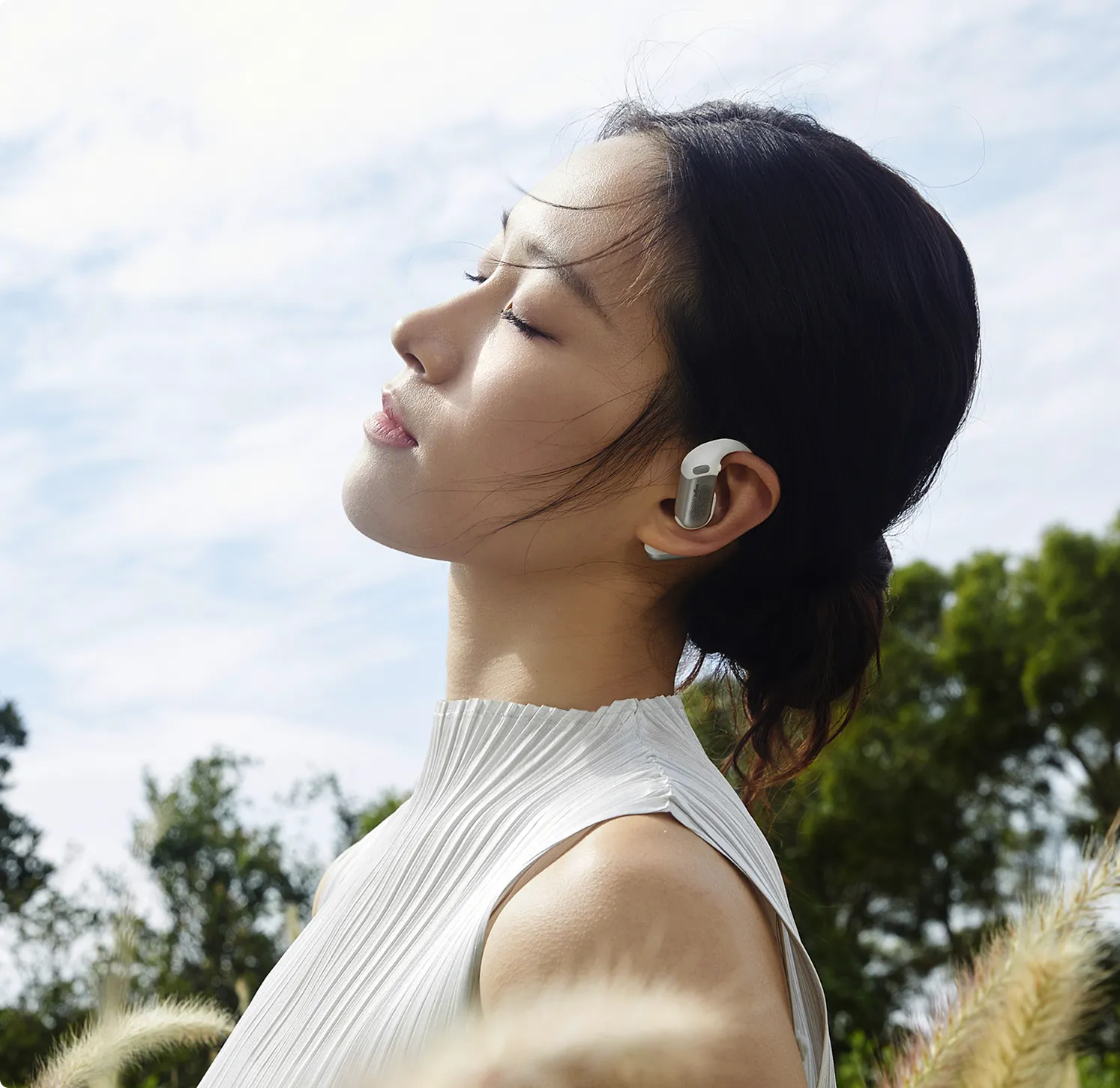 Shokz OpenFit Pro Open Ear Headphones with Noise Reduction for Gym and Sports