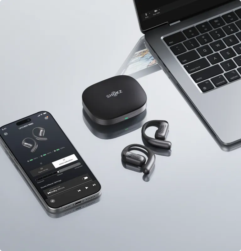Shokz OpenFit Pro Open Earbuds with MultiPoint Pairing
