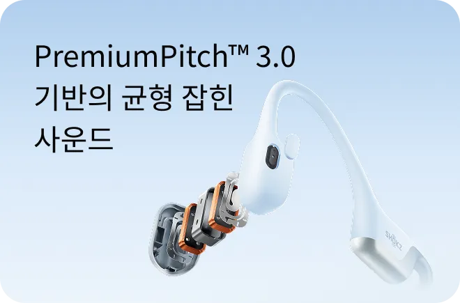 PremiumPitch™ 3.0 기반의 균형 잡힌 사운드